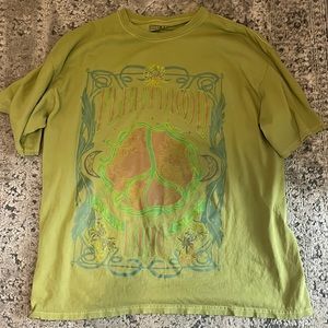Pacsun Green Oversized graphic T